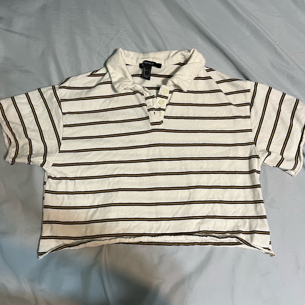 Cropped Striped Top